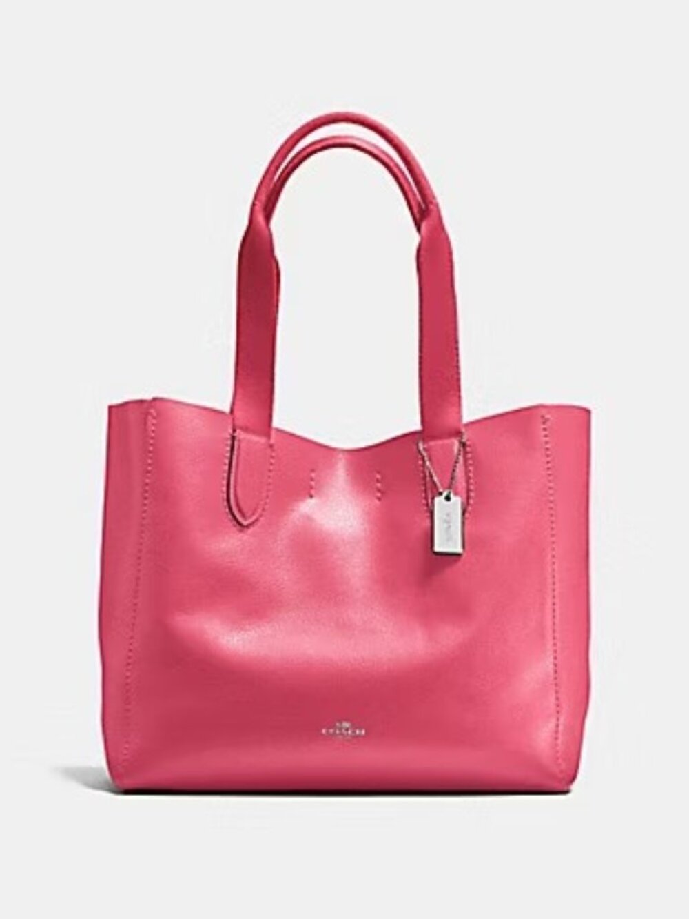 Like New Coach Derby Pink Leather Tote Shoulder Bag Purse